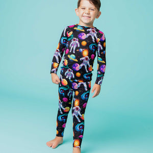 Baby Kids Bamboo Pajamas — Zero Gravity Long Sleeve Pajama Set — Image 1