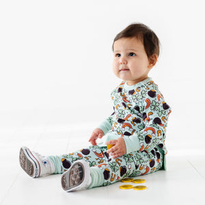 Baby Kids Bamboo Pajamas — Zero Lucks Given Jogger Set — Image 1