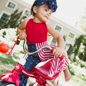 Baby Kids Bamboo Pajamas — Star of the Show Backless Jumpsuit — Image 1
