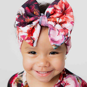 Baby Kids Bamboo Pajamas — Berry Tale Ending Biggie Bow — Image 1
