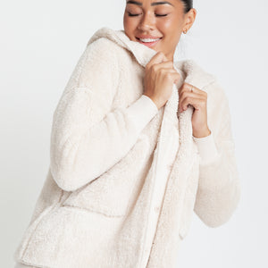 Baby Kids Bamboo Pajamas — Cream Puff Women's Cozy Cardigan — Image 1