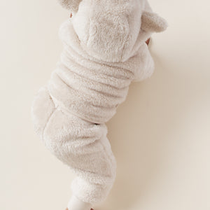 Baby Kids Bamboo Pajamas — Cream Puff + Mocha Me Happy Zip-Up Jogger Set With Ears Bundle — Image 4