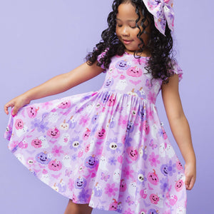 Baby Kids Bamboo Pajamas — Cute To Death Cap Sleeve Dress & Shorts Set — Image 1