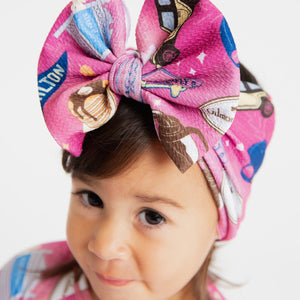 Baby Kids Bamboo Pajamas — Gilmore Girls™ Biggie Bow — Image 1