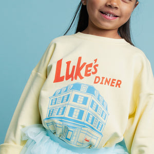 Baby Kids Bamboo Pajamas — Gilmore Girls™ Luke's Diner Crew Neck Sweatshirt — Image 1