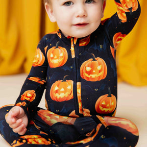 Baby Kids Bamboo Pajamas — Jack Of All Frights Convertible Romper — Image 7