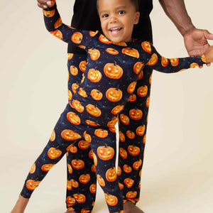 Baby Kids Bamboo Pajamas — Jack Of All Frights Long Sleeve Pajama Set — Image 5
