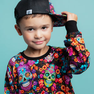 Baby Kids Bamboo Pajamas — Killer Smile Hat — Image 1