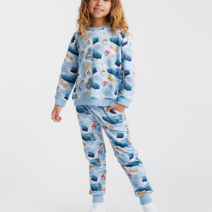 Baby Kids Bamboo Pajamas — Polar Express™ Relaxed Fit Jogger Set — Image 1