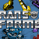 Transformers graphic featuring various characters and the title 'TRANSFORMERS'