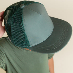 Baby Kids Bamboo Pajamas — Sage the Day Hat — Image 1