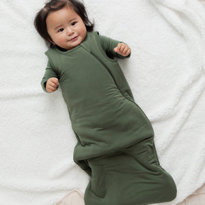 Baby Kids Bamboo Pajamas — Navy or Not + Sage the Day Newborn Bundle — Image 5