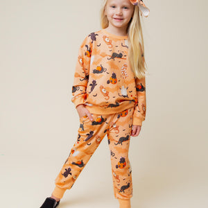 Baby Kids Bamboo Pajamas — Scaredy Catwalk Relaxed Fit Jogger Set — Image 1