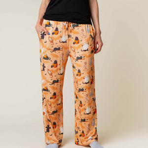 Baby Kids Bamboo Pajamas — Scaredy Catwalk Women’s Wide Leg Pants — Image 1