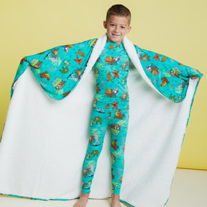 Baby Kids Bamboo Pajamas — Scooby-Doo™ Mystery Crew Bum Bum Blanket - Plush — Image 1
