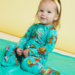 Baby Kids Bamboo Pajamas — Scooby-Doo™ Mystery Crew Convertible Romper — Image 1