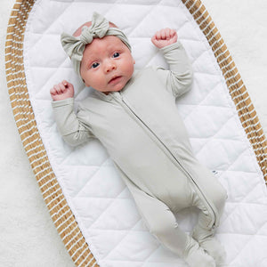 Baby Kids Bamboo Pajamas — Stone Cold Cutie Footie — Image 1