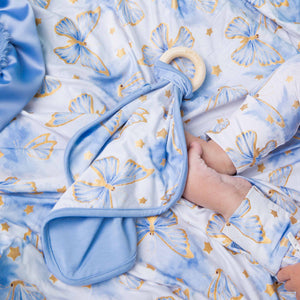Baby Kids Bamboo Pajamas — Wish Upon a Wing Lovey — Image 2