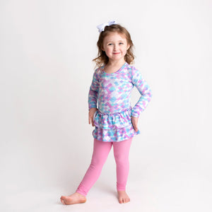 Baby Kids Bamboo Pajamas — Salty But Sweet Top & Tights — Image 1