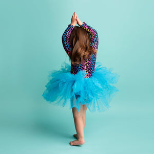 Baby Kids Bamboo Pajamas — Livin' La Cheetah Loca Tulle Tutu Dress — Image 1