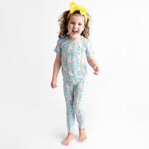 Baby Kids Bamboo Pajamas — Nothing To Sea Here Two-Piece Pajama Set — Image 1