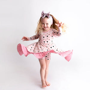 Baby Kids Bamboo Pajamas — Light Hearted Girls Dress — Image 1