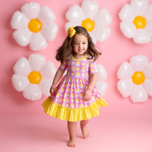 Baby Kids Bamboo Pajamas — Chick Flick Girls Dress — Image 1