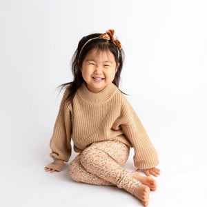Baby Kids Bamboo Pajamas — Chunky Knit Sweater — Image 1