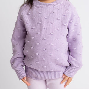 Baby Kids Bamboo Pajamas — Popcorn Knit Sweater — Image 1