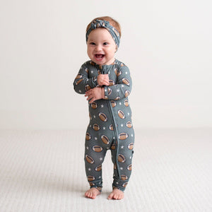 Baby Kids Bamboo Pajamas — Tight End Romper — Image 1