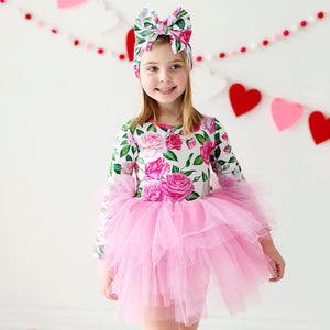 Baby Kids Bamboo Pajamas — Best Buds Tulle Tutu Dress — Image 1