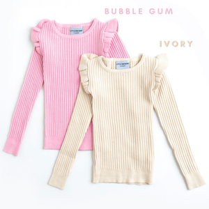 Baby Kids Bamboo Pajamas — Cashmere Ribbed Shirt — Image 1
