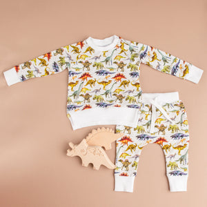 Baby Kids Bamboo Pajamas — Dinomite Jogger Set — Image 1