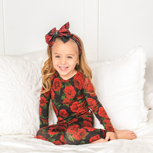 Bums N' Roses Two-Piece Pajama Set - Long Sleeves