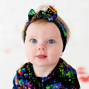 Baby Kids Bamboo Pajamas — Mane Attraction Headwrap — Image 1