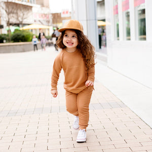 Baby Kids Bamboo Pajamas — Honey Jogger Set — Image 1