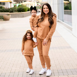 Baby Kids Bamboo Pajamas — Honey Mama Hooded Sweatshirt — Image 1