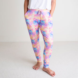 Baby Kids Bamboo Pajamas — Cotton Candy Sky Mama Pants — Image 1