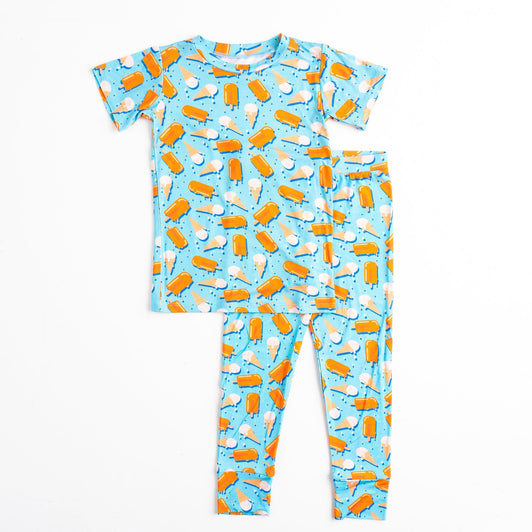 Livin' the Dreamsicle Two-Piece Pajama Set - FINAL SALE