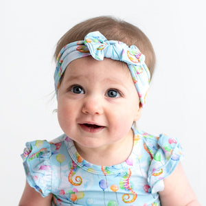 Baby Kids Bamboo Pajamas — Nothing To Sea Here Headwrap — Image 1