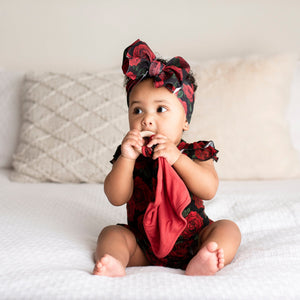 Baby Kids Bamboo Pajamas — Bums & Roses Lovey — Image 1