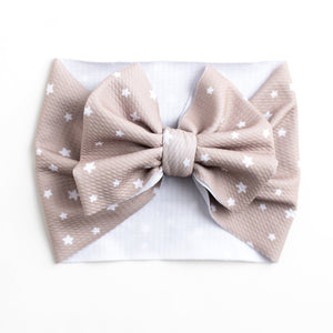 Baby Kids Bamboo Pajamas — Wish Upon a Star Biggie Bow — Image 1