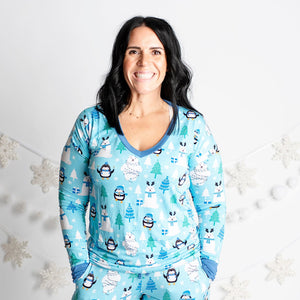 Baby Kids Bamboo Pajamas — License to Chill Mama Shirt — Image 1