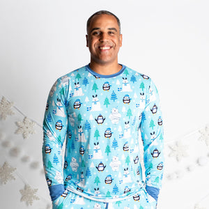 Baby Kids Bamboo Pajamas — License to Chill Men's Shirt — Image 1