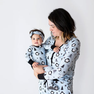 Baby Kids Bamboo Pajamas — Ice Ice Baby Mama Shirt — Image 1