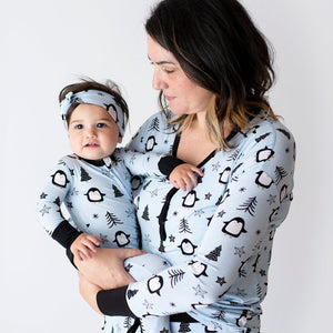 Baby Kids Bamboo Pajamas — Ice Ice Baby Mama Shirt — Image 1