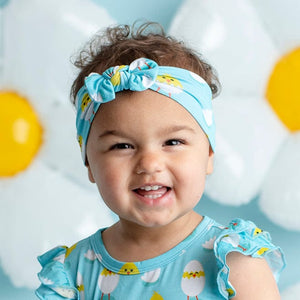 Baby Kids Bamboo Pajamas — Chick Magnet Headwrap — Image 1