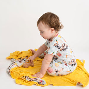 Baby Kids Bamboo Pajamas — Ear-Resistible Bum Bum Blanket — Image 1