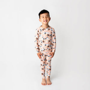 Baby Kids Bamboo Pajamas — A Little MOOdy Two-Piece Pajama Set - Long Sleeves — Image 1