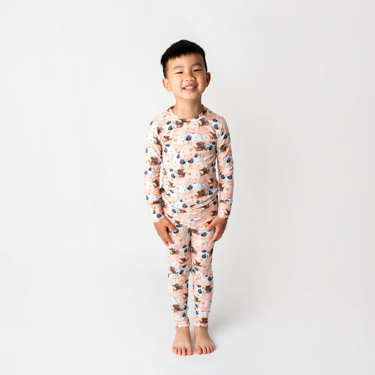 A Little MOOdy Two-Piece Pajama Set - Long Sleeves - FINAL SALE